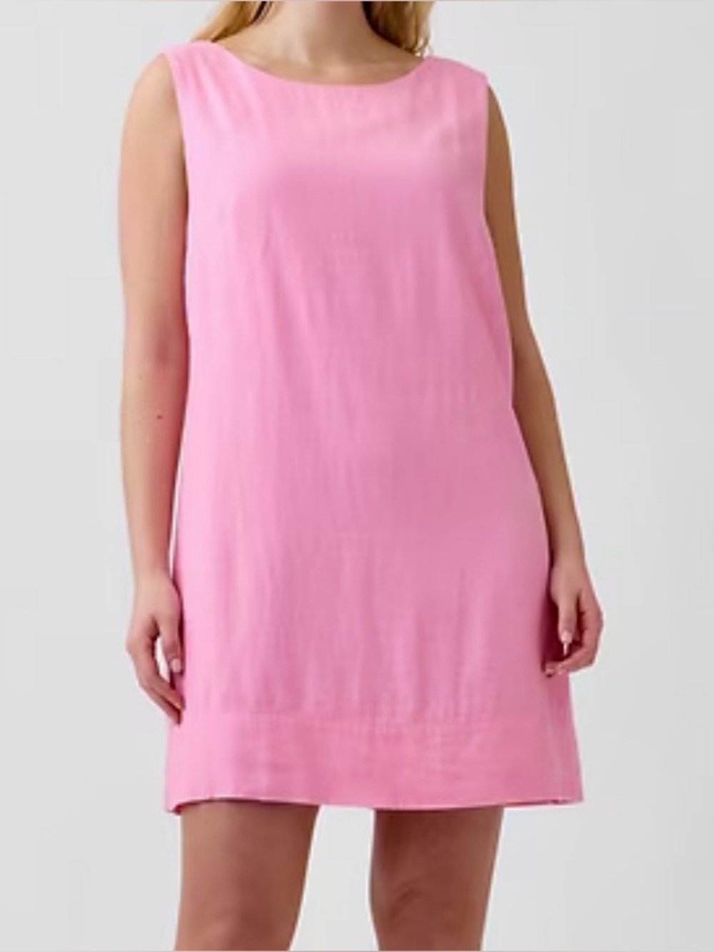 Gap women’s linen blend shift dress L